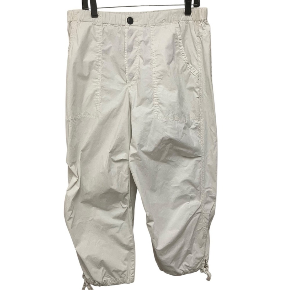 Citizens Of Humanity Luci Jogger Slouch Comfy Parachute Relaxed Pant White Large
